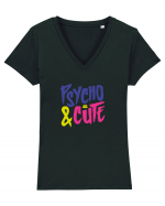 Psycho & Cute Tricou mânecă scurtă guler V Damă Evoker