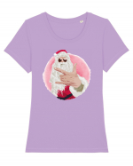 Santa Rocks Tricou mânecă scurtă guler larg fitted Damă Expresser