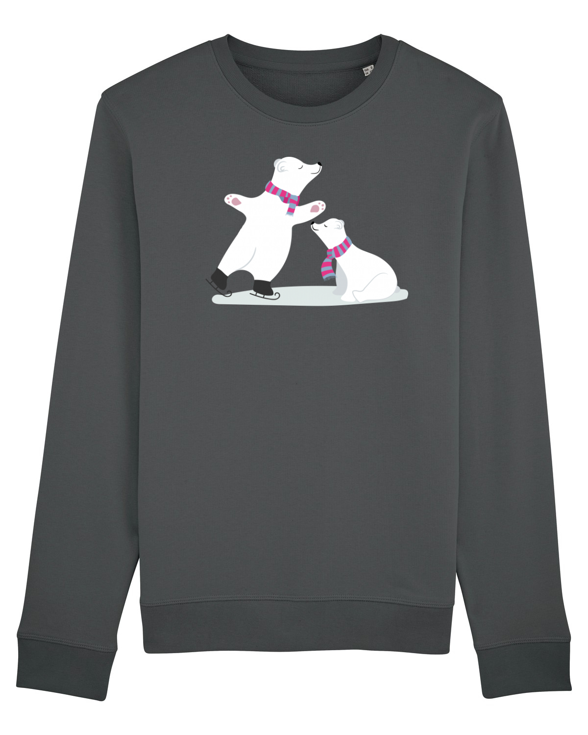 Bluză mânecă lungă Unisex Rise Anthracite