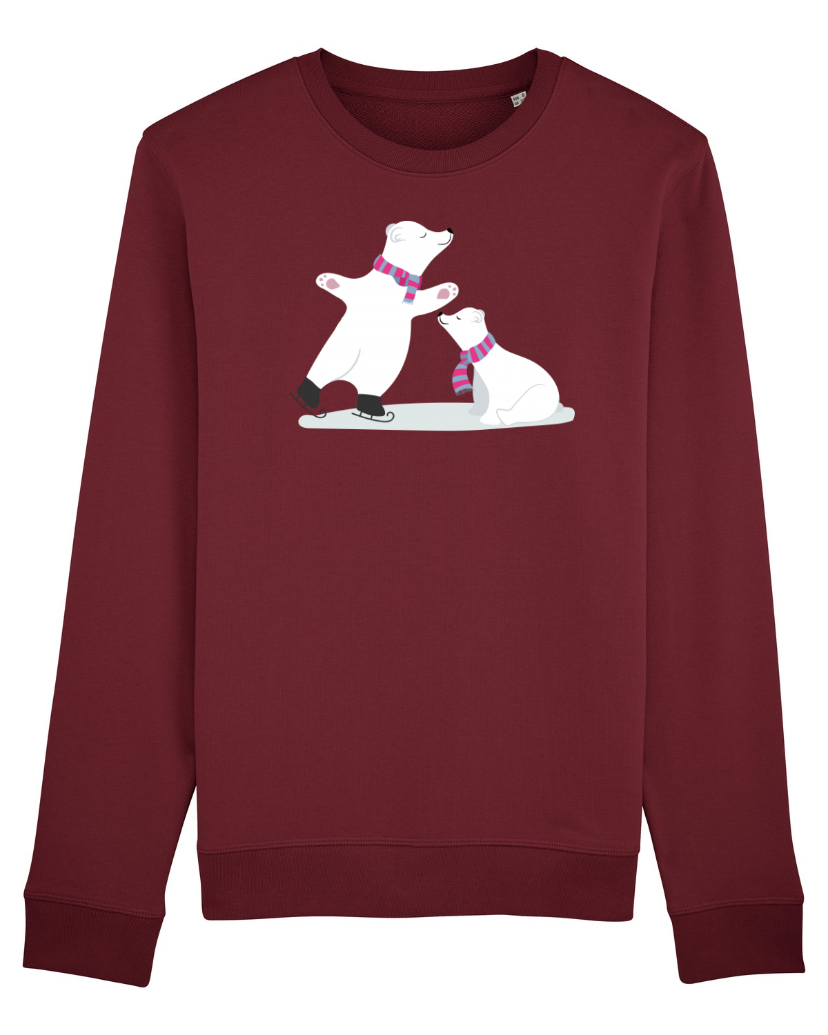 Bluză mânecă lungă Unisex Rise Burgundy