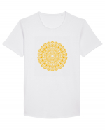 mandala #1 Tricou mânecă scurtă guler larg Bărbat Skater