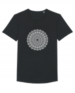 mandala #1 Tricou mânecă scurtă guler larg Bărbat Skater