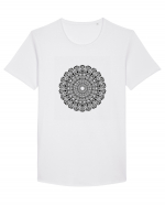 mandala #1 Tricou mânecă scurtă guler larg Bărbat Skater