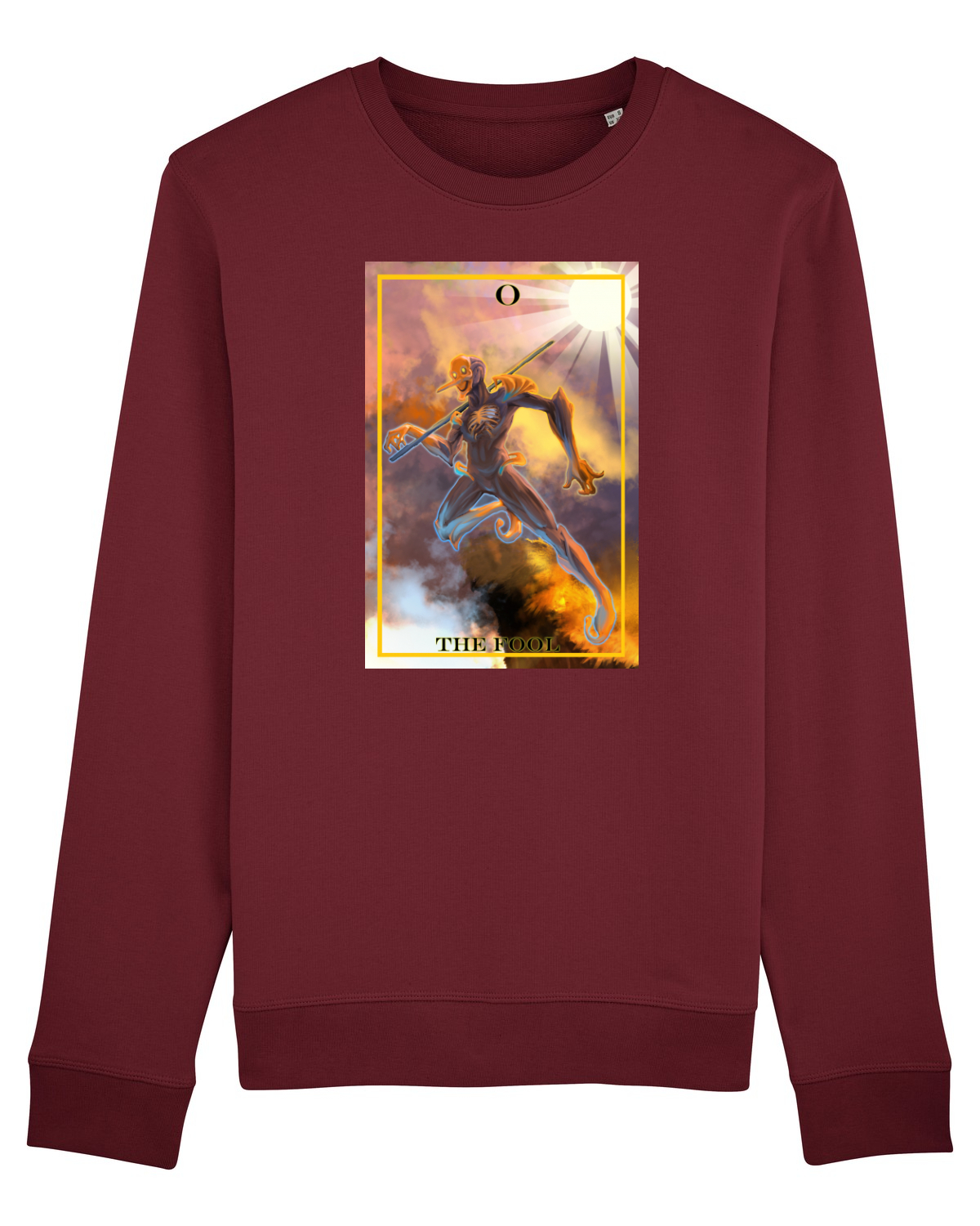 Bluză mânecă lungă Unisex Rise Burgundy
