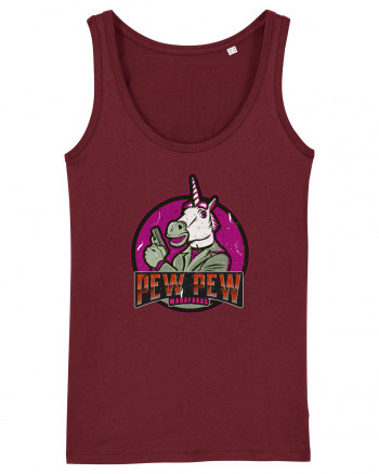 Pew Pew Madafakas Unicorn Burgundy