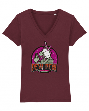 Pew Pew Madafakas Unicorn Burgundy