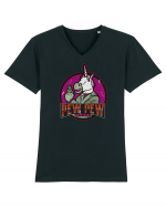 Pew Pew Madafakas Unicorn Tricou mânecă scurtă guler V Bărbat Presenter