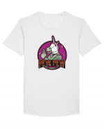 Pew Pew Madafakas Unicorn Tricou mânecă scurtă guler larg Bărbat Skater