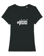 #pisici Tricou mânecă scurtă guler larg fitted Damă Expresser