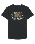Fii cuminte Tricou mânecă scurtă guler larg Bărbat Skater