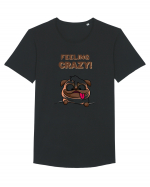 Feeling Crazy Tricou mânecă scurtă guler larg Bărbat Skater