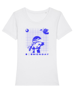 Monday Tricou mânecă scurtă guler larg fitted Damă Expresser
