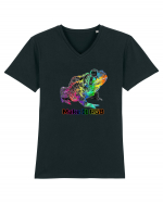 RGB Toad  Tricou mânecă scurtă guler V Bărbat Presenter