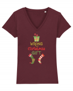 Wrong Christmas Gift 1 Tricou mânecă scurtă guler V Damă Evoker