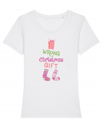 Wrong Christmas Gift 2 Tricou mânecă scurtă guler larg fitted Damă Expresser