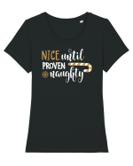 Cuminte înainte să fiu rău Tricou mânecă scurtă guler larg fitted Damă Expresser