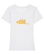 #shhh... Tricou mânecă scurtă guler larg fitted Damă Expresser