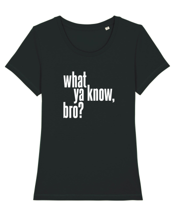 what ya know, bro? Black