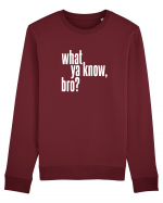 what ya know, bro? Bluză mânecă lungă Unisex Rise