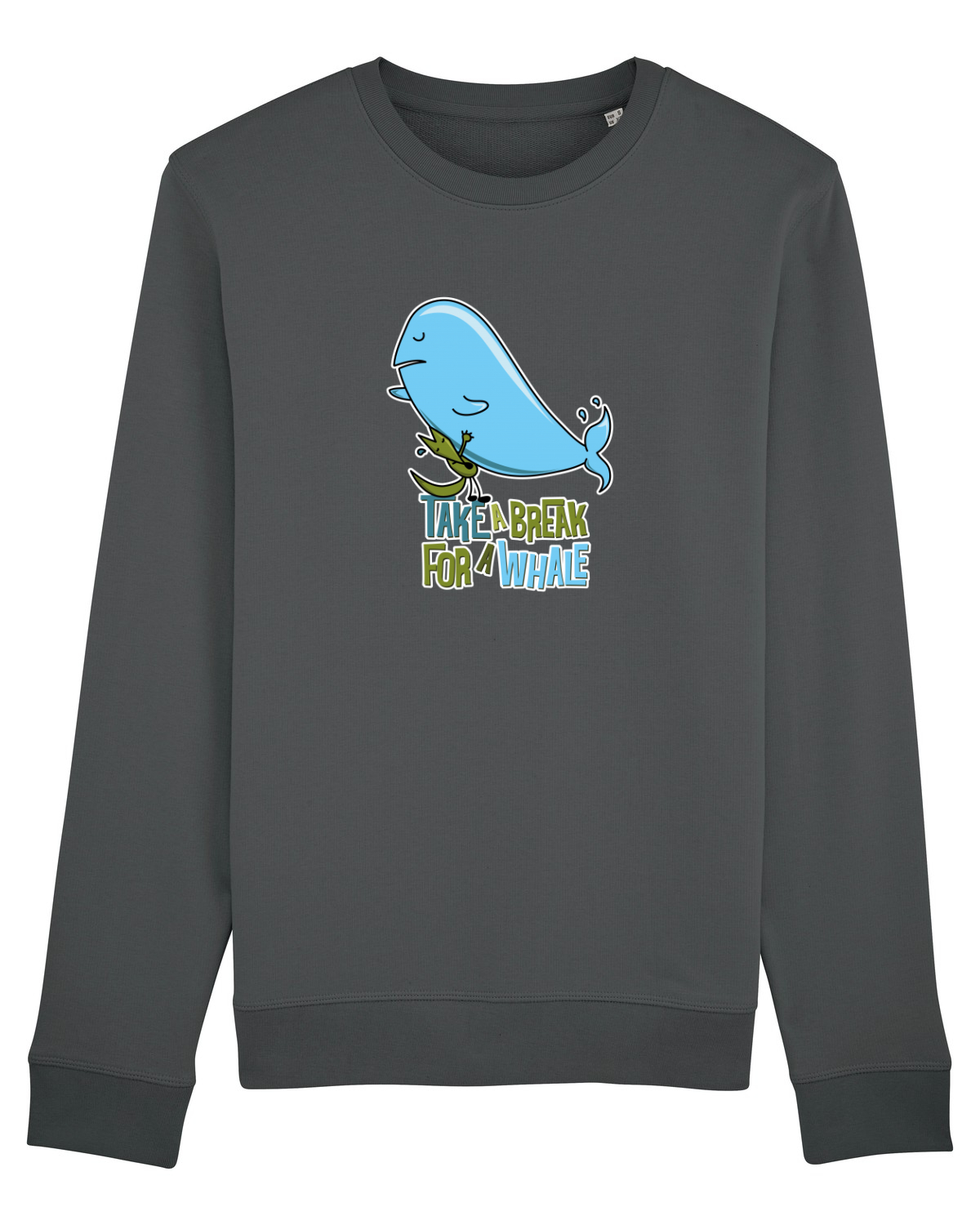 Bluză mânecă lungă Unisex Rise Anthracite