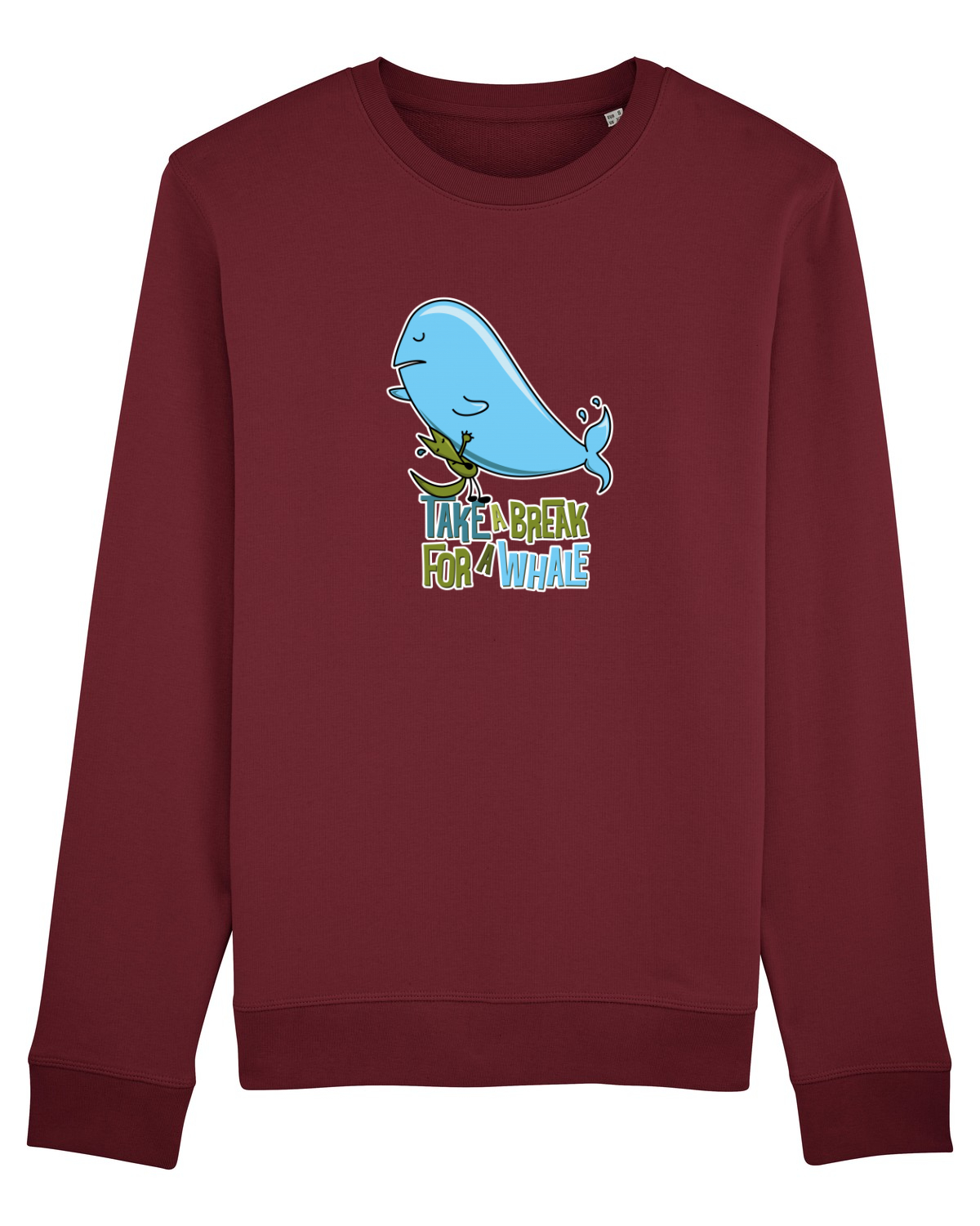 Bluză mânecă lungă Unisex Rise Burgundy
