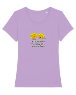 If you want to be a lion, you must train with lions. Tricou mânecă scurtă guler larg fitted Damă Expresser