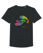 RGB Chameleon 2  Tricou mânecă scurtă guler larg Bărbat Skater