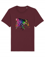 RGB Tiger Tricou mânecă scurtă Unisex Rocker