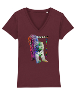 RGB Tiger 2 Tricou mânecă scurtă guler V Damă Evoker