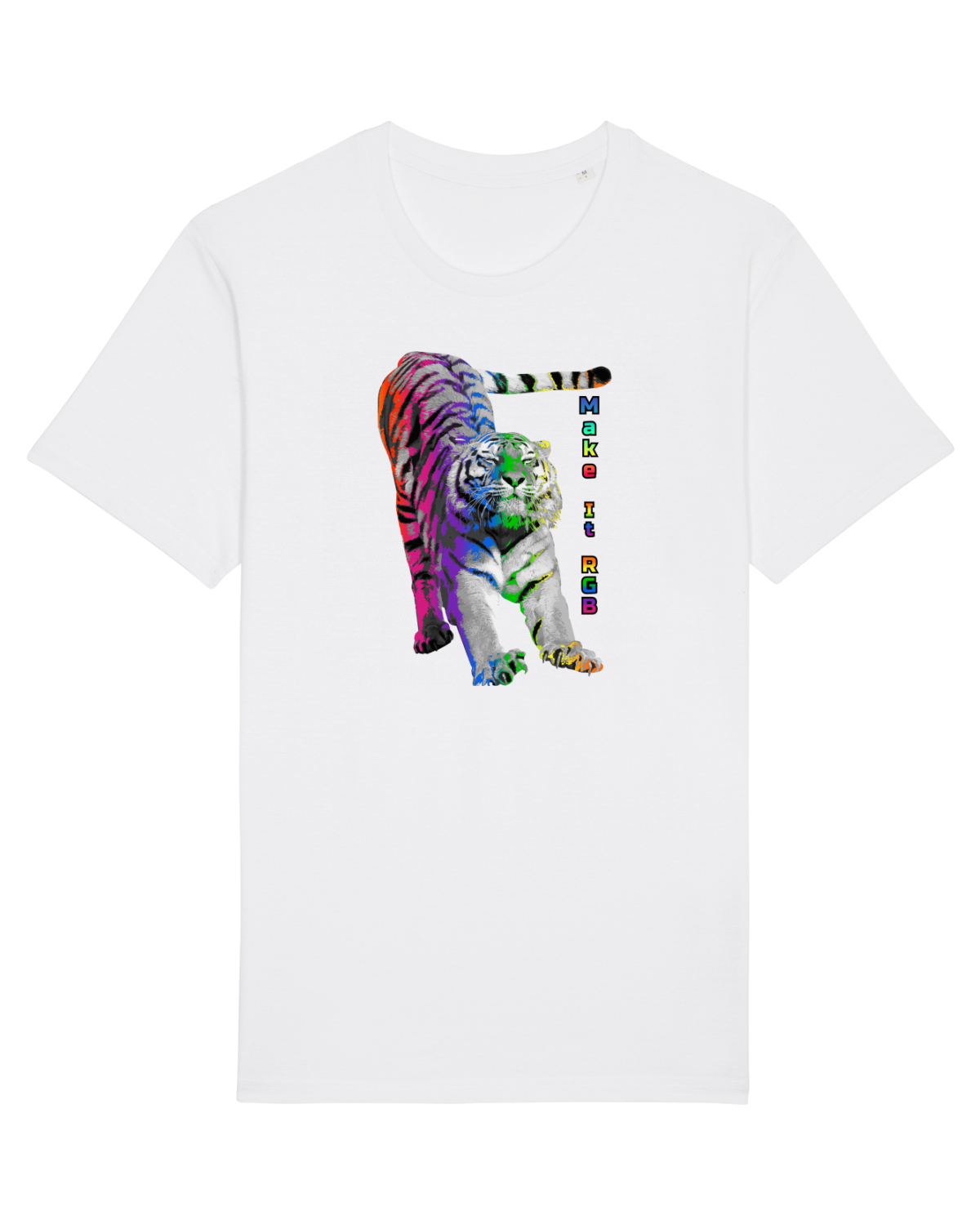 Tricou mânecă scurtă Unisex Rocker White