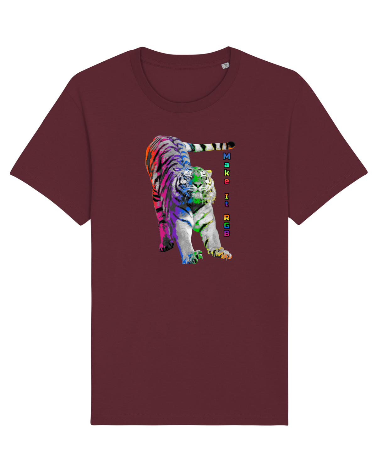 Tricou mânecă scurtă Unisex Rocker Burgundy