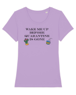 Quarantine Tricou mânecă scurtă guler larg fitted Damă Expresser