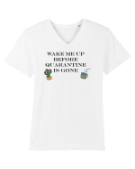 Quarantine Tricou mânecă scurtă guler V Bărbat Presenter