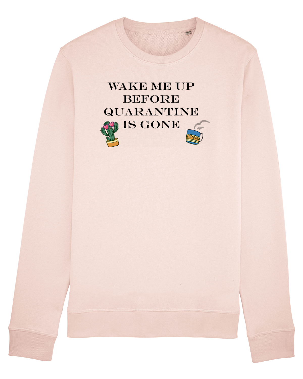 Bluză mânecă lungă Unisex Rise Candy Pink