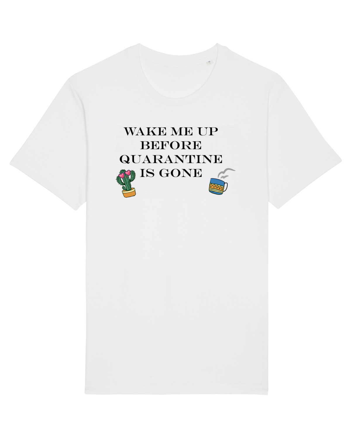 Tricou mânecă scurtă Unisex Rocker White