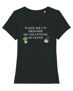 Quarantine Tricou mânecă scurtă guler larg fitted Damă Expresser