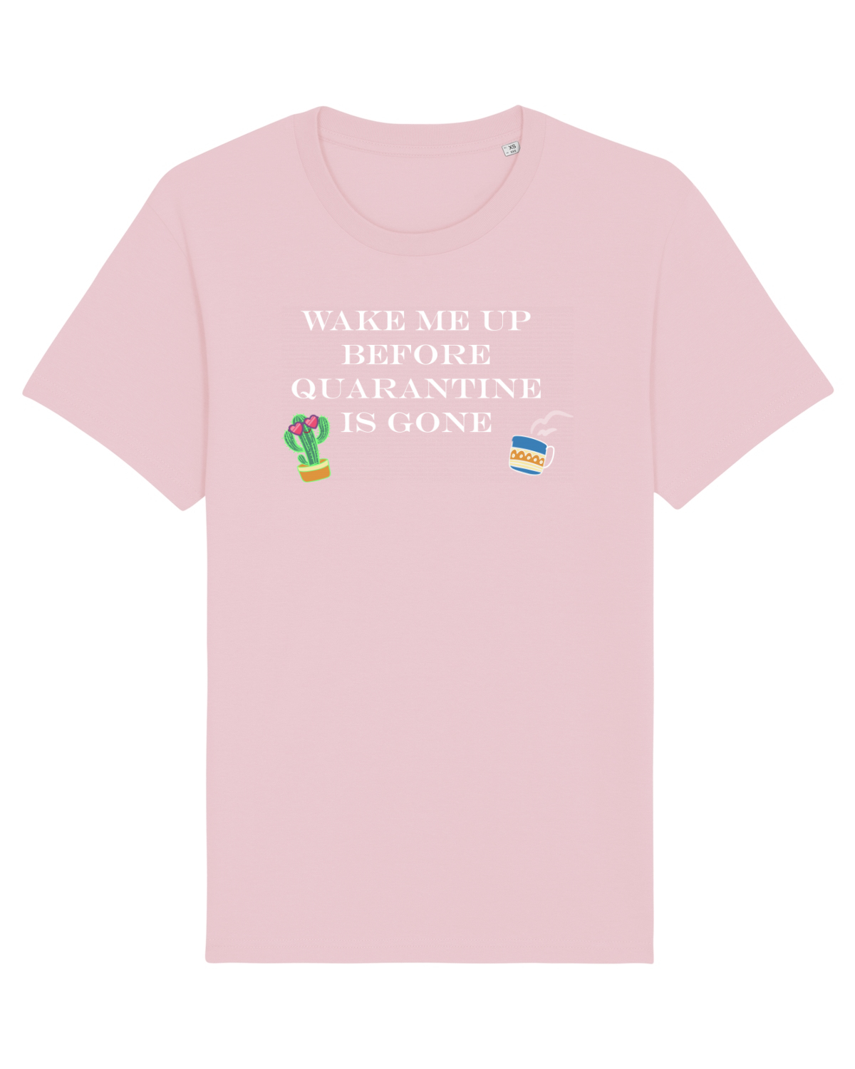 Tricou mânecă scurtă Unisex Rocker Cotton Pink