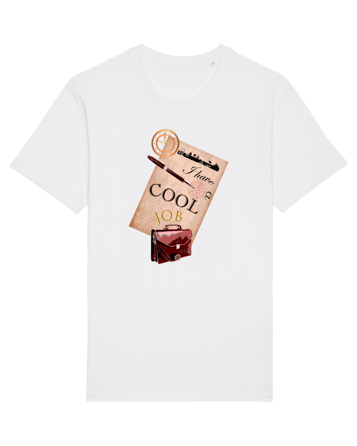 Tricou mânecă scurtă Unisex Rocker White
