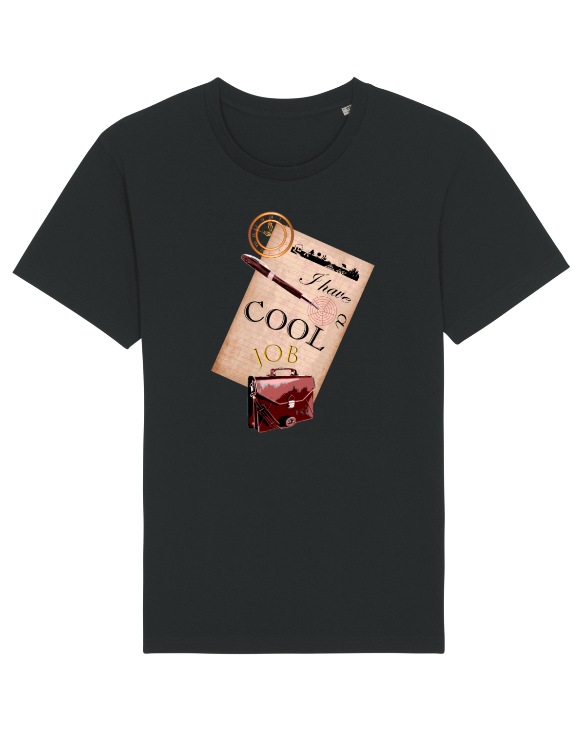 Tricou mânecă scurtă Unisex Rocker Black