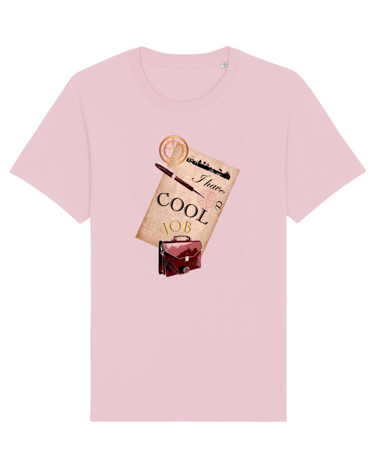 Tricou mânecă scurtă Unisex Rocker Cotton Pink