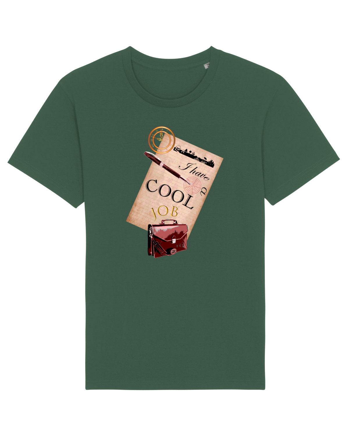 Tricou mânecă scurtă Unisex Rocker Bottle Green