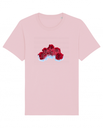 Frozen roses Cotton Pink