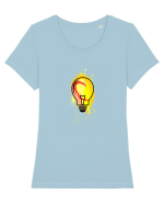 LIT (no text) Tricou mânecă scurtă guler larg fitted Damă Expresser