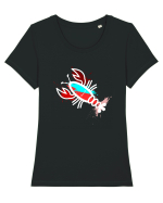 LOBSTER Tricou mânecă scurtă guler larg fitted Damă Expresser