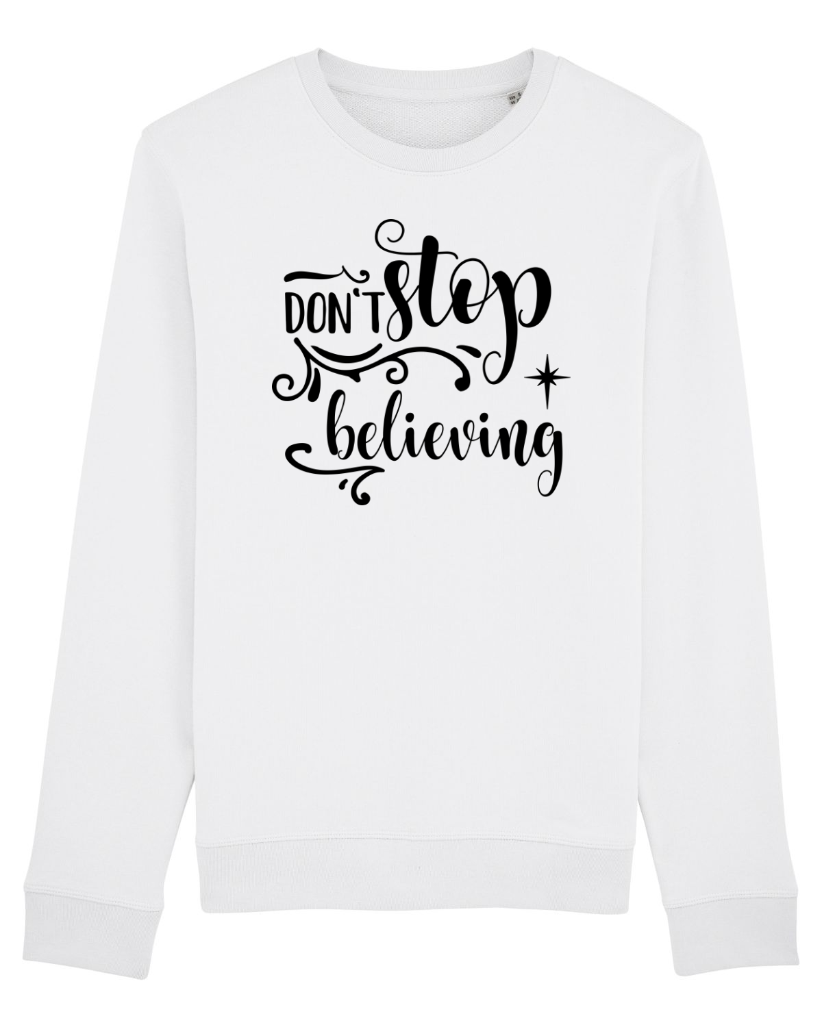 Bluză mânecă lungă Unisex Rise White