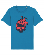 Gandeste cu inima (Combinatii rosu/negru) Tricou mânecă scurtă Unisex Rocker