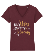 Nu înceta să crezi Tricou mânecă scurtă guler V Damă Evoker