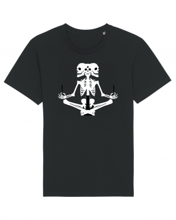 Meditation skeleton (negru/alb) Black