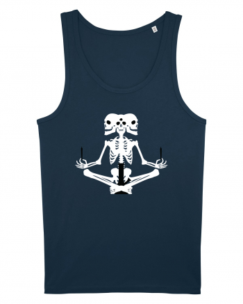 Meditation skeleton (negru/alb) Navy