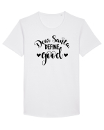 Definește “cuminte” Tricou mânecă scurtă guler larg Bărbat Skater